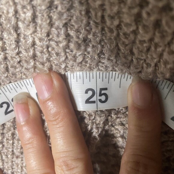 American Eagle Outfitters Beige XS Open Front Knit Longline Cardigan Sweater - Picture 7 of 8